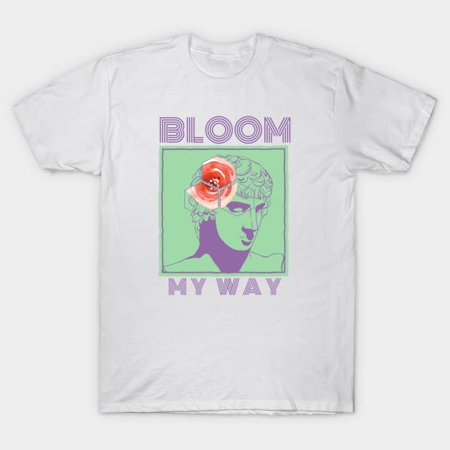 Bloom My Way in Colour Amethyst Orchid T-Shirt by LilBlossom